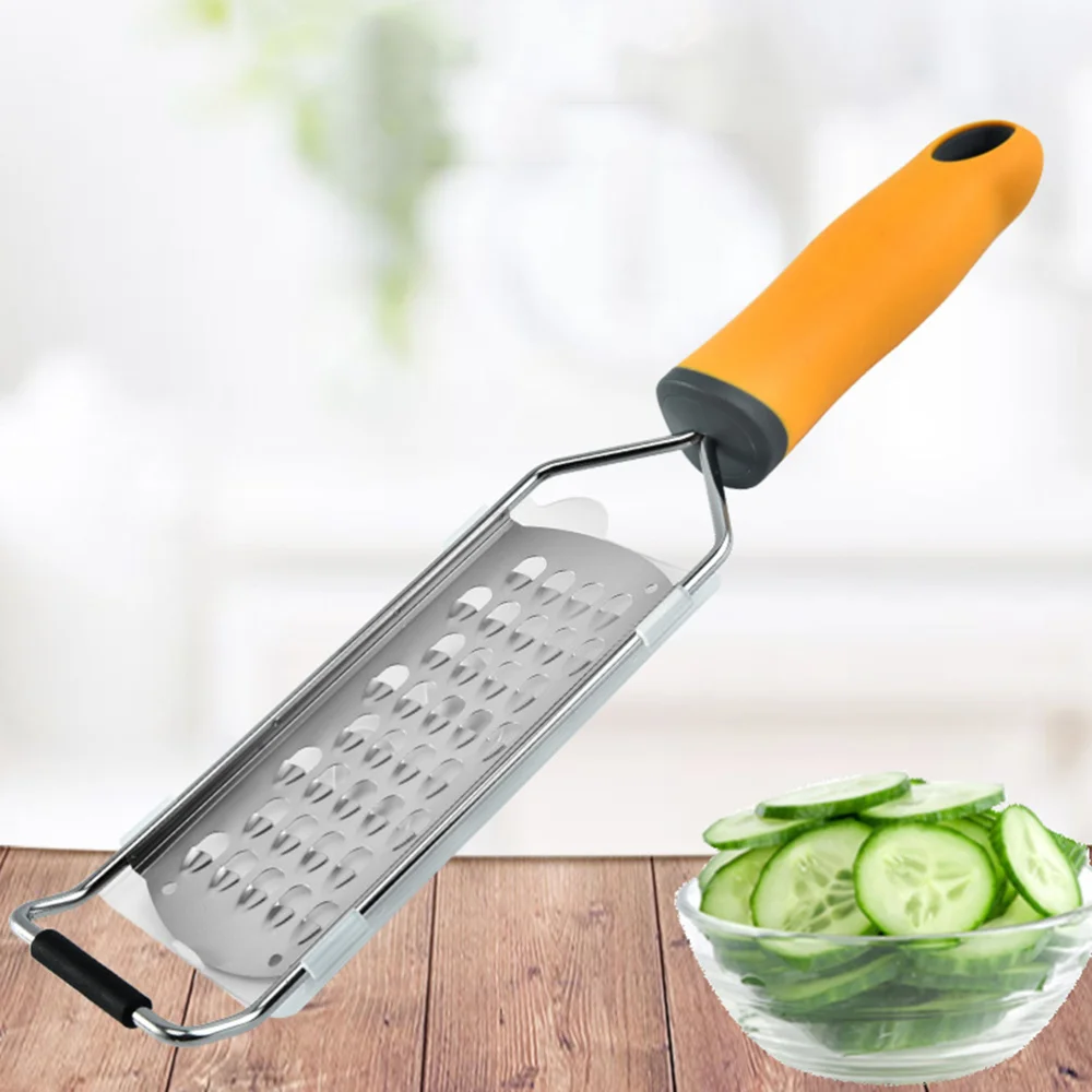 Stainless Steel Cheese Grater Paring Fruit Grater Peeler Parer Handheld Shredder for Fruit Vegetable (Silver + Yellow)
Stainless Steel Cheese Grater Paring Fruit Grater Peeler Parer Handheld Shredder for Fruit Vegetable (Silver + Yellow)