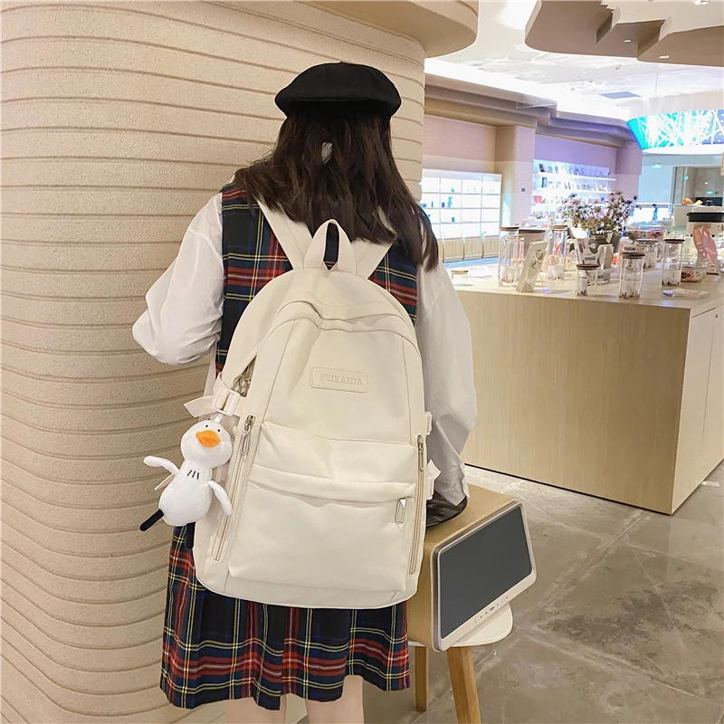AOTTLA Women's Backpack Large Capacity Nylon Waterproof Bag Backpack Anti-Theft School Backpack Leisure Travel Backpack For Girl 
AOTTLA Women's Backpack Large Capacity Nylon Waterproof Bag Backpack Anti-Theft School Backpack Leisure Travel Backpack For Girl
