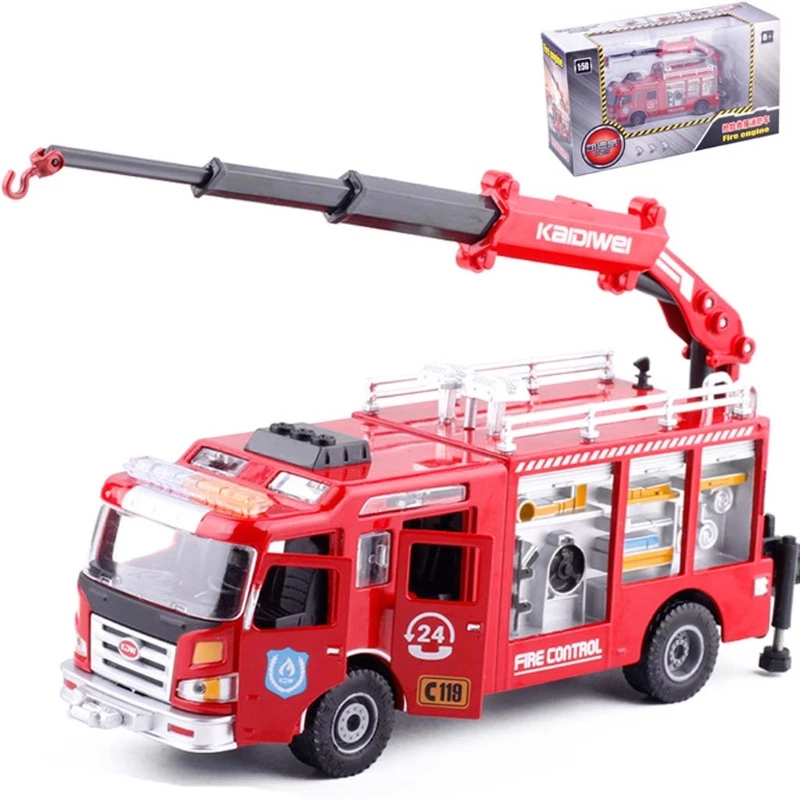 Emergency Rescue Fire Truck Zinc Alloy Casing Engineering Vehicle Kids Model Toy 
Emergency Rescue Fire Truck Zinc Alloy Casing Engineering Vehicle Kids Model Toy