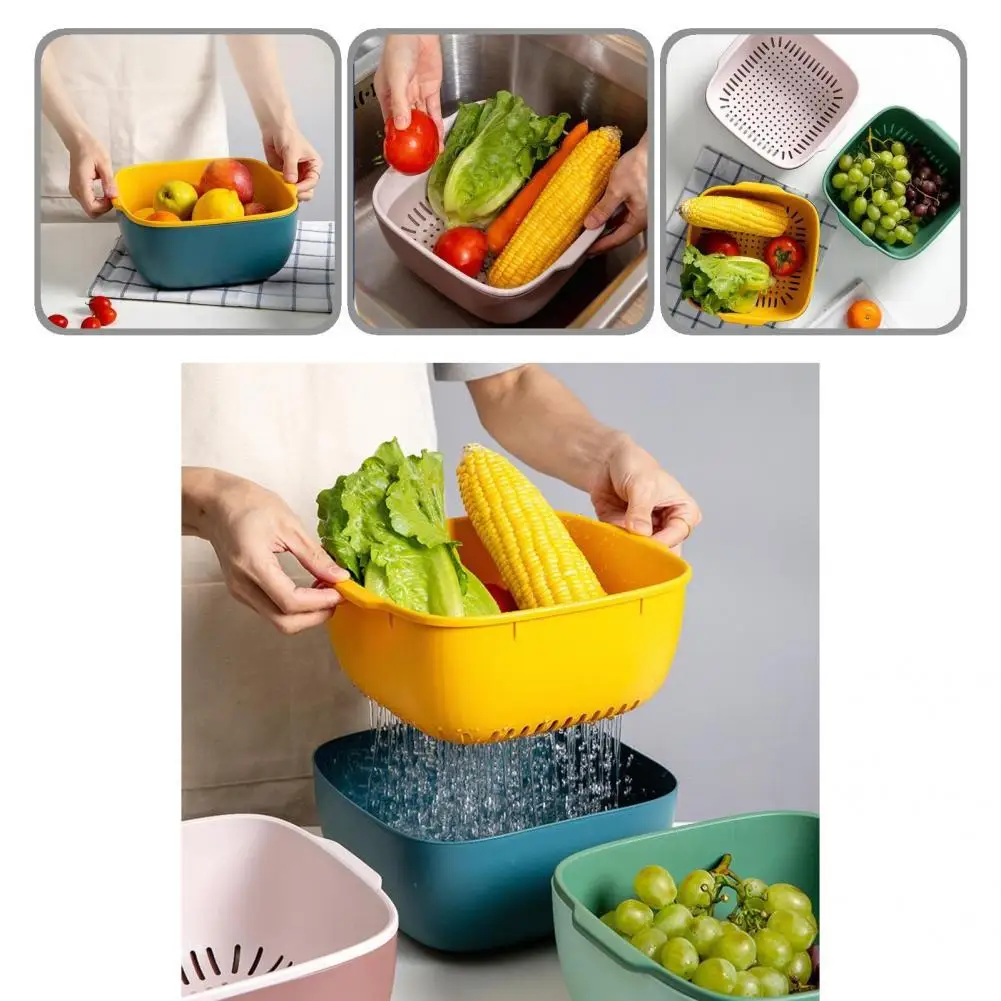 1 Set Stable Vegetable Colander Large Capacity Tear-resistant Washing Strainer Bowl Kitchen Tools Strainer Bowl
1 Set Stable Vegetable Colander Large Capacity Tear-resistant Washing Strainer Bowl Kitchen Tools Strainer Bowl