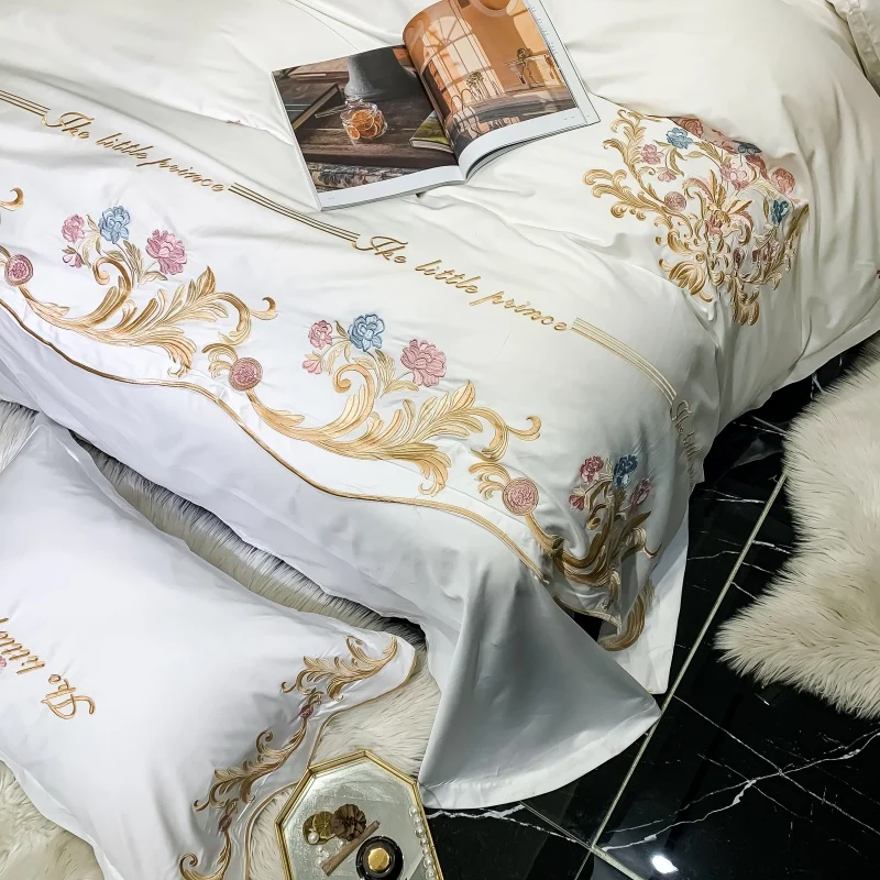 1000TC Egyptian Cotton Bedding Set Bedlinen Flowers Embroidery Duvet Cover Flat Sheet Pillowcase
1000TC Egyptian Cotton Bedding Set Bedlinen Flowers Embroidery Duvet Cover Flat Sheet Pillowcase