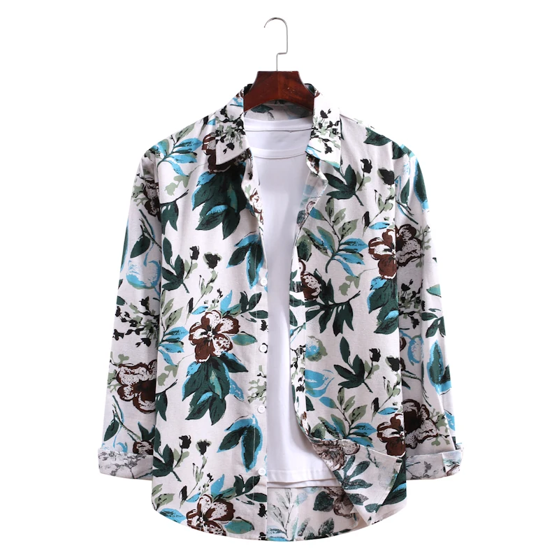Новинка 2020, Мужская универсальная рубашка с 3D-принтом и лацканами, мужская рубашка с длинным рукавом и цветочным рисунком, Al035 
Новинка 2020, Мужская универсальная рубашка с 3D-принтом и лацканами, мужская рубашка с длинным рукавом и цветочным рисунком, Al035
