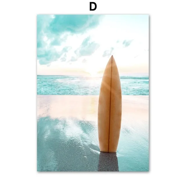 Nordic Seascape Wall Art Canvas Painting Poster Tropical Plant Beach Sea Surfboard Wall Pictures For Home Living Room Decor
Nordic Seascape Wall Art Canvas Painting Poster Tropical Plant Beach Sea Surfboard Wall Pictures For Home Living Room Decor
