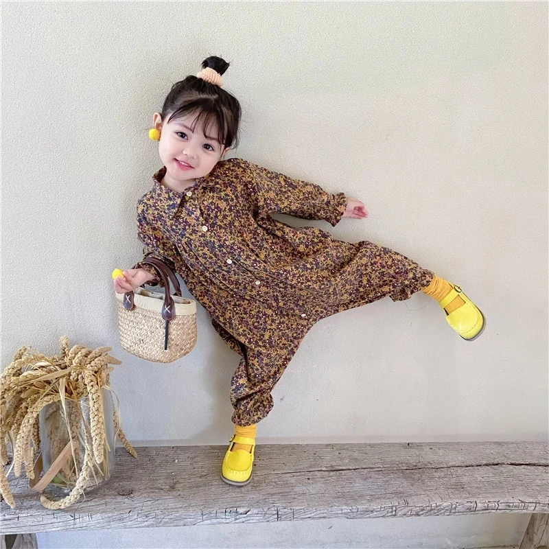 Girls Jumpsuit Children Clothing 2021 Autumn New Toddler Casual Floral Tooling Baby Kids Clothes Japanes & Korean Style 1-6 Y
Girls Jumpsuit Children Clothing 2021 Autumn New Toddler Casual Floral Tooling Baby Kids Clothes Japanes & Korean Style 1-6 Y