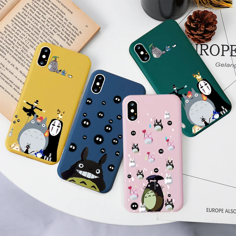 JAMULAR Japan Cartoon Totoro Spirited Away Phone Case For iPhone 11 Pro XS MAX 7 XR X 8 6 6s Plus Soft Silicone Back Cover Coque
JAMULAR Japan Cartoon Totoro Spirited Away Phone Case For iPhone 11 Pro XS MAX 7 XR X 8 6 6s Plus Soft Silicone Back Cover Coque