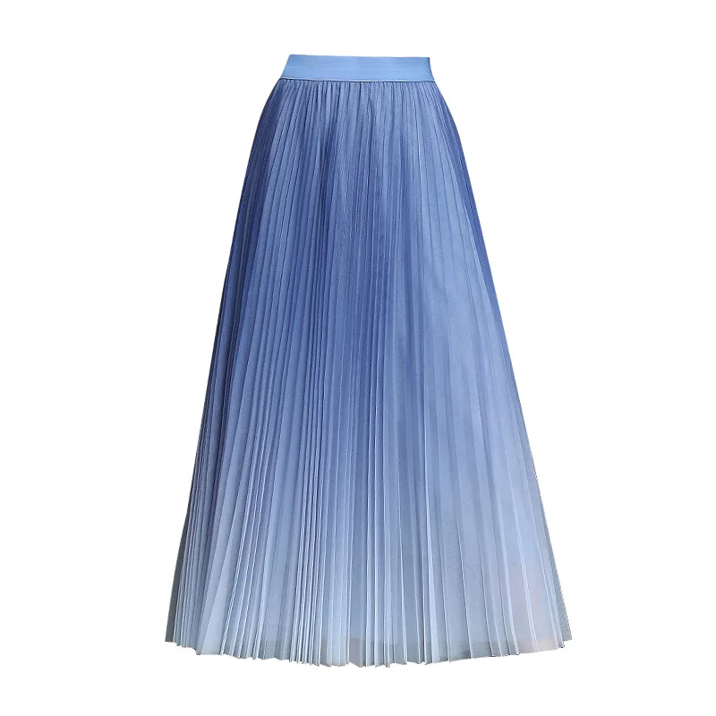Women'S Skirt 2021 Summer Gradient Mesh Skirt Korean Version Of The High Waist Thin Mesh Pleated Skirt
Women'S Skirt 2021 Summer Gradient Mesh Skirt Korean Version Of The High Waist Thin Mesh Pleated Skirt