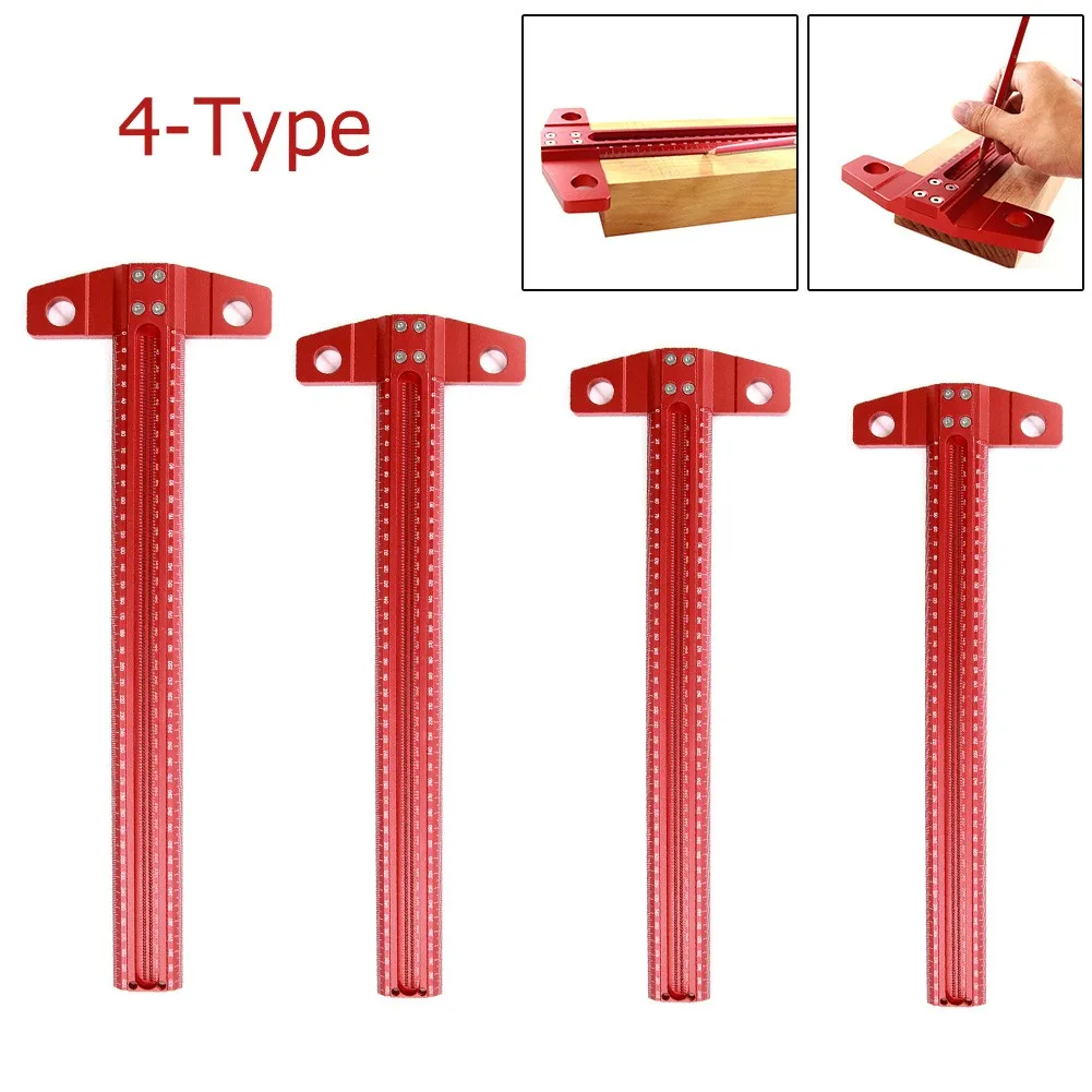 300/400/500/600mm T-shaped Ruler Multi-Function Scale Ruler Marking Hole Scribing Drawing Guide Woodworking Measurement Tool
300/400/500/600mm T-shaped Ruler Multi-Function Scale Ruler Marking Hole Scribing Drawing Guide Woodworking Measurement Tool