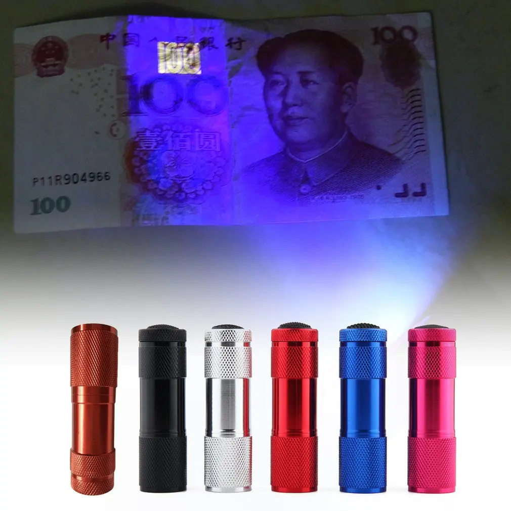 2021 Mini 9LED UV Flashlight Ultraviolet Rays Invisible Ink Marker Detection Torch Light for Check
2021 Mini 9LED UV Flashlight Ultraviolet Rays Invisible Ink Marker Detection Torch Light for Check