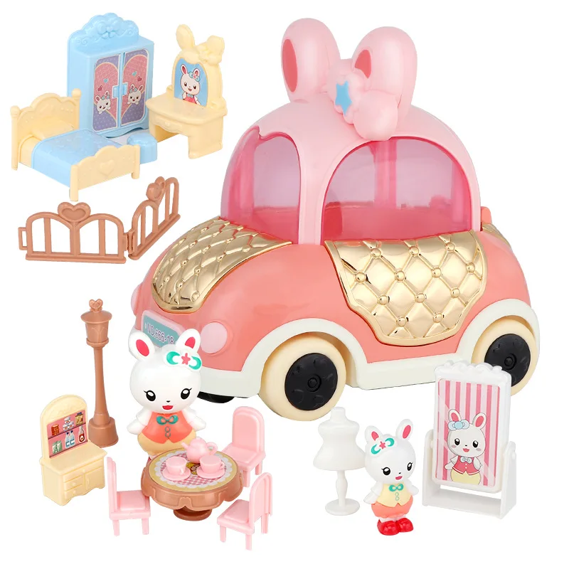 Dollhouse Furniture Children's Play House Toy with Light and Music Electric Car Dollhouse Miniature Doll House Accessories
Dollhouse Furniture Children's Play House Toy with Light and Music Electric Car Dollhouse Miniature Doll House Accessories