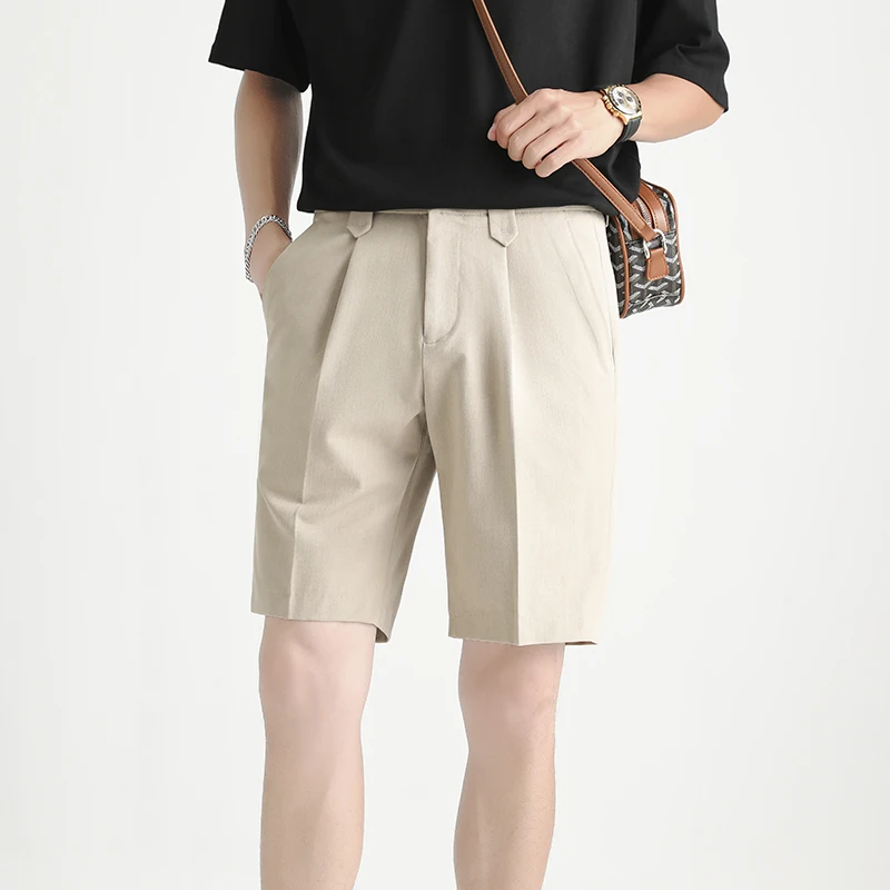 2021 Summer Men Shorts Suit Pants Solid Color Casual Business Dress Pants High Quality Office Social Trousers Pantalon Homme
2021 Summer Men Shorts Suit Pants Solid Color Casual Business Dress Pants High Quality Office Social Trousers Pantalon Homme