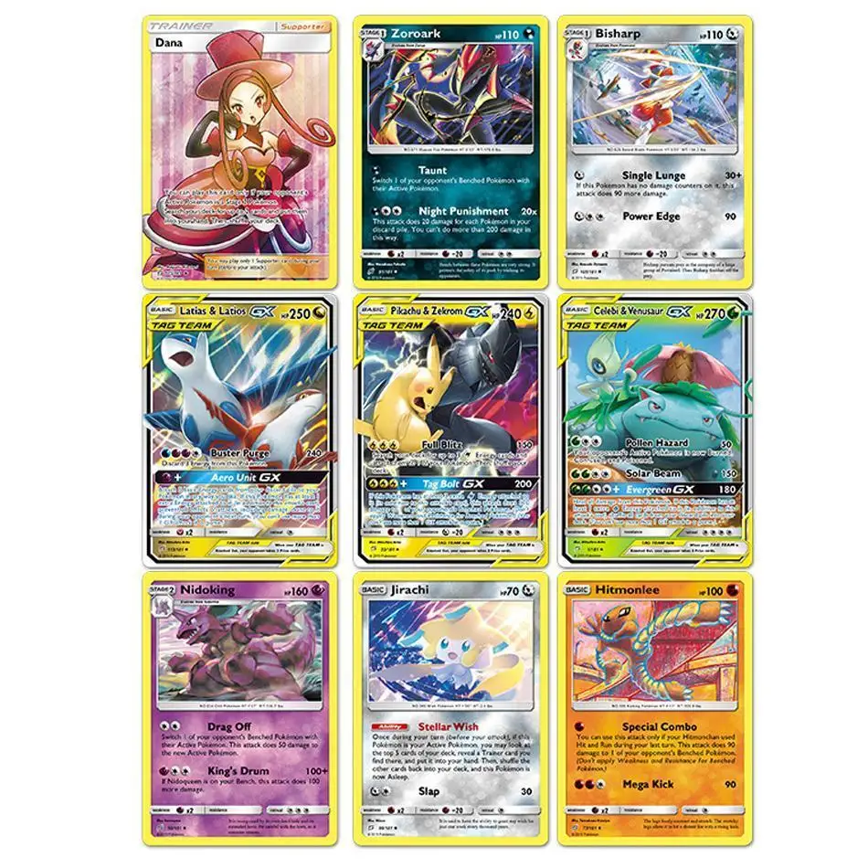 42PCS/BOX SUN&MOON TEAM UP GX MEGA Pokemon Shining Card Game Battle Carte Trading Cards Game Children Pokemons Toys for children
42PCS/BOX SUN&MOON TEAM UP GX MEGA Pokemon Shining Card Game Battle Carte Trading Cards Game Children Pokemons Toys for children