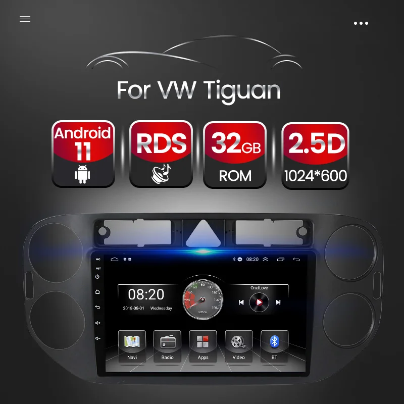 Android 11 Car GPS Navigation Auto Radio Stereo Player For VW TIGUAN 1 NF 2006-2016 Steering Wheel Control Carplay
Android 11 Car GPS Navigation Auto Radio Stereo Player For VW TIGUAN 1 NF 2006-2016 Steering Wheel Control Carplay