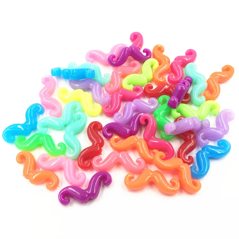50Pcs Spacer Beads Cute Mustache Acrylic Mixed Candy Color Craft Fashion Jewelry DIY Findings 24mm
50Pcs Spacer Beads Cute Mustache Acrylic Mixed Candy Color Craft Fashion Jewelry DIY Findings 24mm