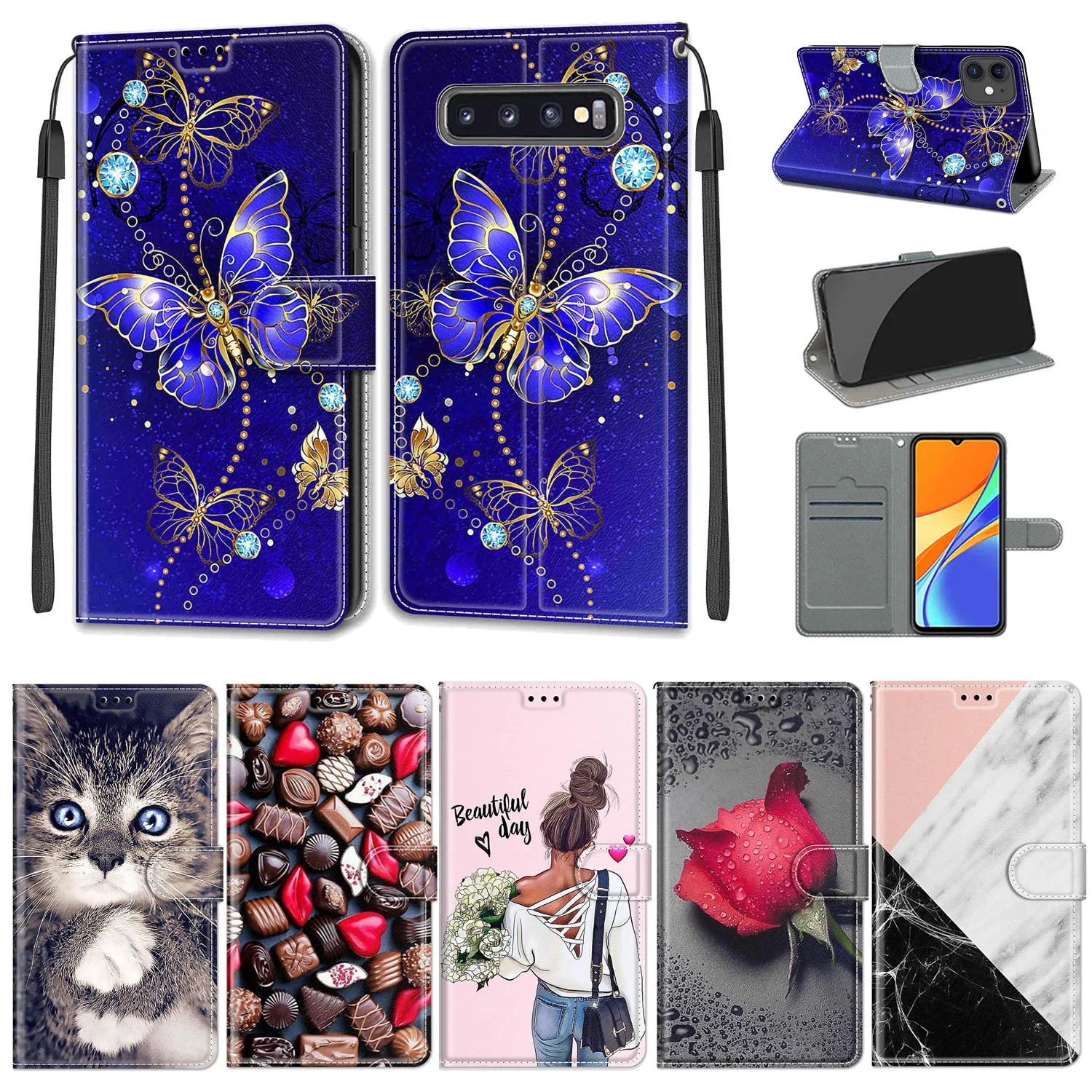Flip Leather Case For Samsung Galaxy S10 Plus Case Wallet Card Holder Stand Book For Samsung Galaxy S10 Plus Butterfly Pattern
Flip Leather Case For Samsung Galaxy S10 Plus Case Wallet Card Holder Stand Book For Samsung Galaxy S10 Plus Butterfly Pattern