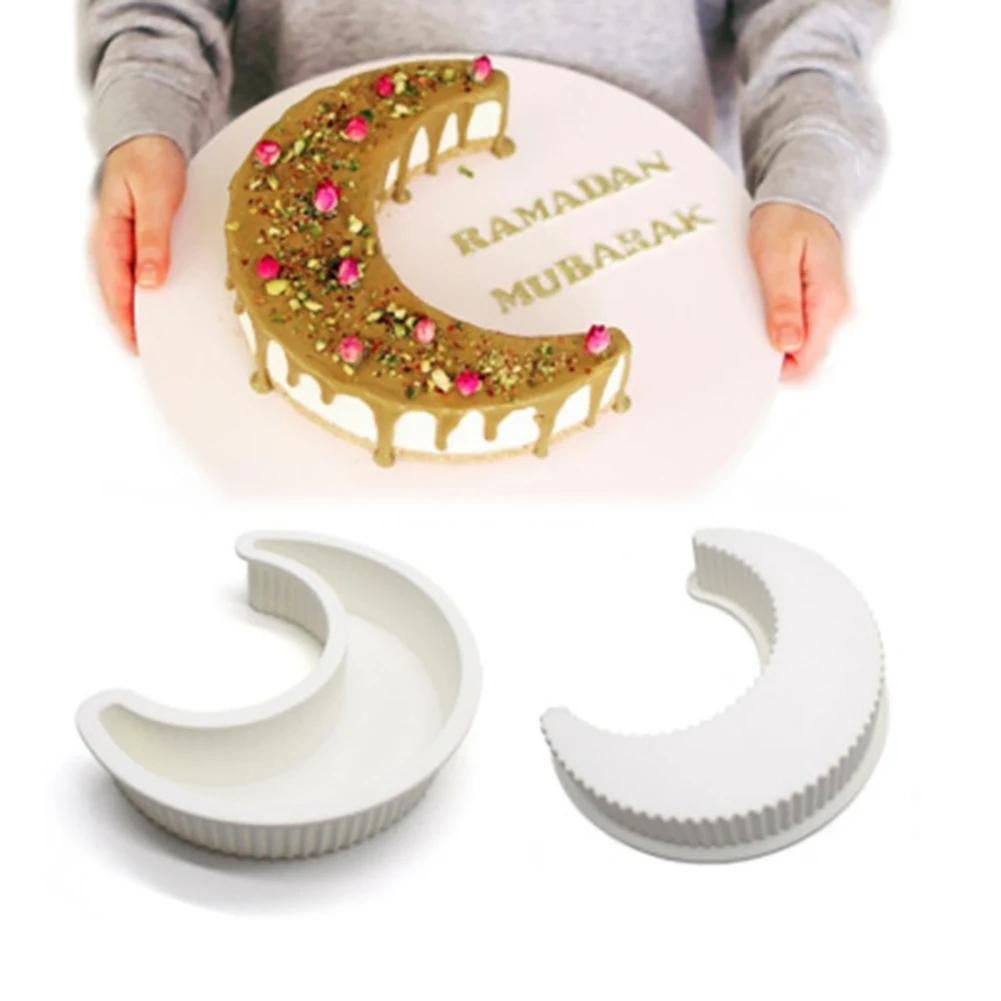 Moon Shape Silicone Mold Moon Mousse Cake Mold Dessert Mould Cake Decorating Tools Mousse Silicone Bakeware Cake Tools
Moon Shape Silicone Mold Moon Mousse Cake Mold Dessert Mould Cake Decorating Tools Mousse Silicone Bakeware Cake Tools