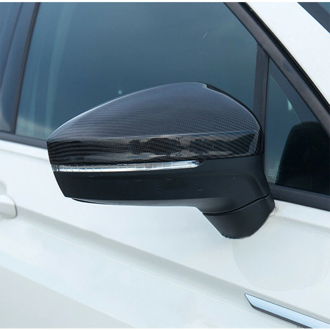 2pcs Carbon Fiber Style Black Door Side Wing Rearview Mirror Cover Cap Trim Plastic Fit For VW Tiguan 2018 2019 2020
2pcs Carbon Fiber Style Black Door Side Wing Rearview Mirror Cover Cap Trim Plastic Fit For VW Tiguan 2018 2019 2020