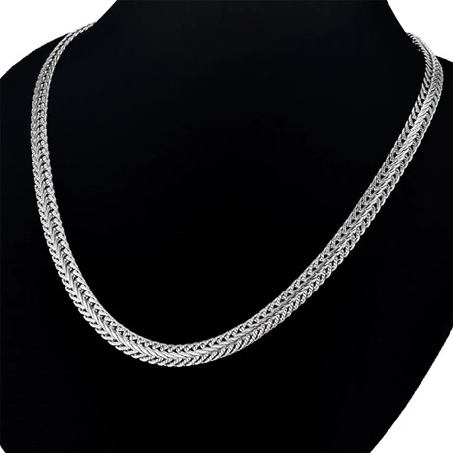 Gold & Sliver 6mm Wide Necklace Men Jewelry Female Flat 45cm Short Chain Choker ornament Flat Bone Snake Chain
Gold & Sliver 6mm Wide Necklace Men Jewelry Female Flat 45cm Short Chain Choker ornament Flat Bone Snake Chain