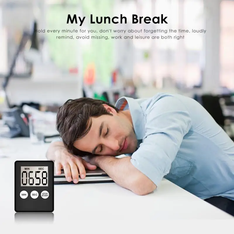 LCD Digital Screen Super Thin Kitchen Timer Sleeping Sport Work Square Cooking Count Up Countdown Alarm Magnet Clock Alarm Bar
LCD Digital Screen Super Thin Kitchen Timer Sleeping Sport Work Square Cooking Count Up Countdown Alarm Magnet Clock Alarm Bar