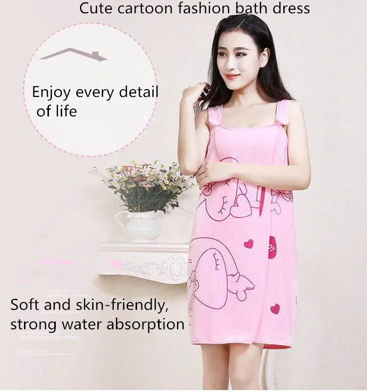 Coral fleece can be worn as a bath skirt, soft, absorbent and non-hair loss adult towel, beauty salon robe
Coral fleece can be worn as a bath skirt, soft, absorbent and non-hair loss adult towel, beauty salon robe