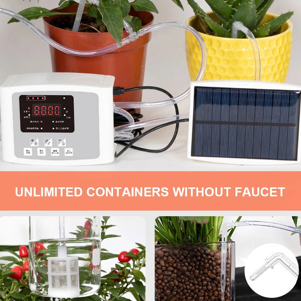 Solar Powered Garden Indoor Automatic Irrigation System Self Watering Device Smart Watering Device drip irrigation watering hose
Solar Powered Garden Indoor Automatic Irrigation System Self Watering Device Smart Watering Device drip irrigation watering hose
