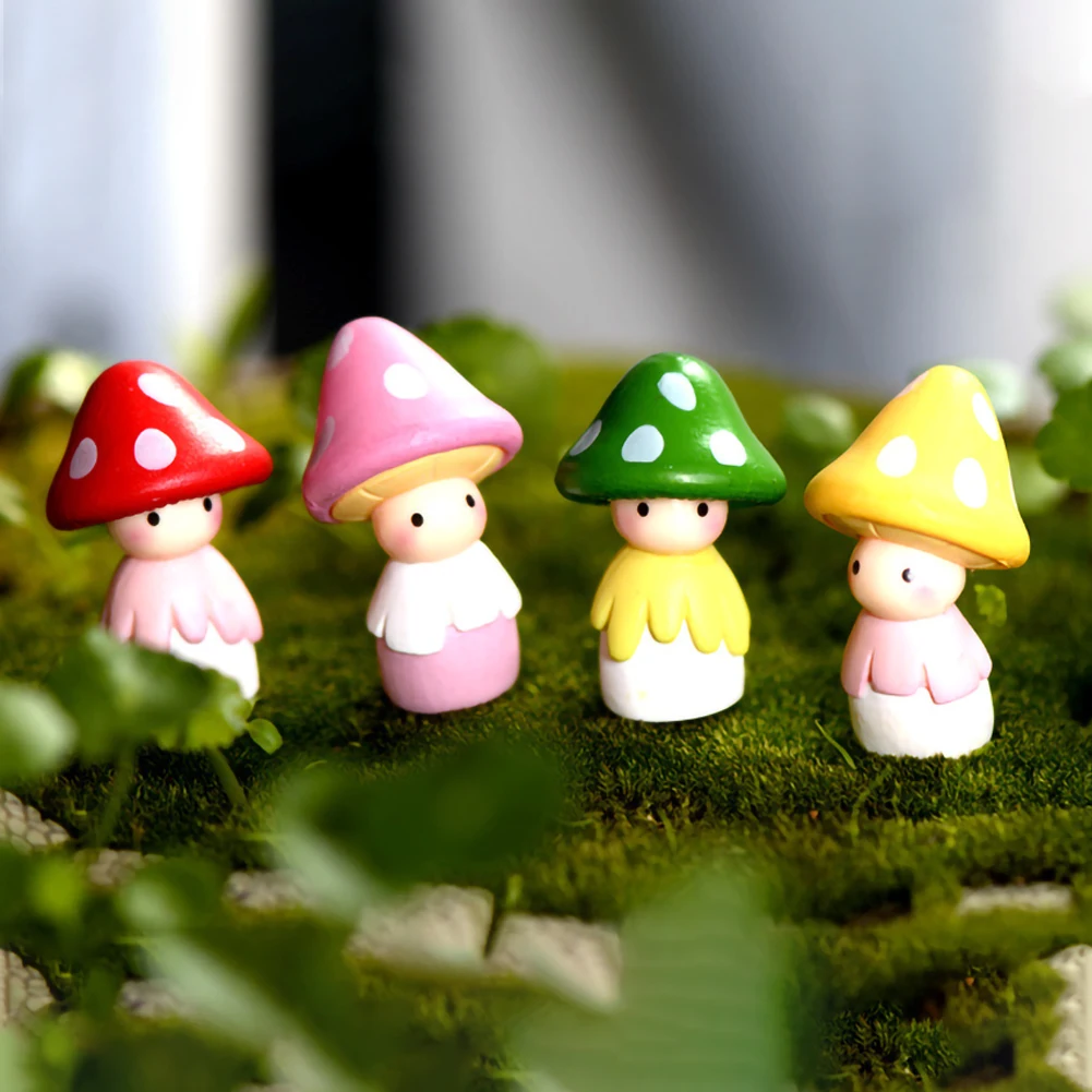4pcs Mushroom Doll Figures Decor Mini Fairy Garden Animal Statue Miniature Garden Moss Micro Landscape Ornaments Resin Bionic
4pcs Mushroom Doll Figures Decor Mini Fairy Garden Animal Statue Miniature Garden Moss Micro Landscape Ornaments Resin Bionic