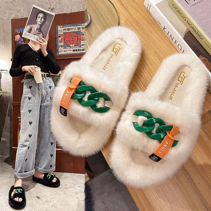 Women's Winter Slippers Fur Slides Womens Home Slippers Ladies Large Size Sandals Shoes for Women Open-toe Shoes Fashion Sandals
Women's Winter Slippers Fur Slides Womens Home Slippers Ladies Large Size Sandals Shoes for Women Open-toe Shoes Fashion Sandals