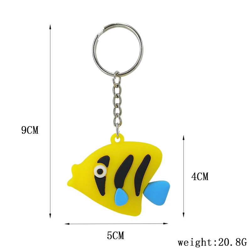 Новинка креативная Мягкая Подвеска из ПВХ с рисунком в виде морской рыбы |