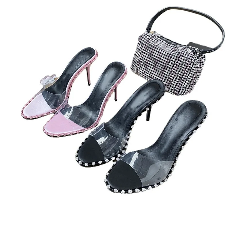 2021 summer pure color temperament lady everyday leisure round head high heel slippers
2021 summer pure color temperament lady everyday leisure round head high heel slippers
