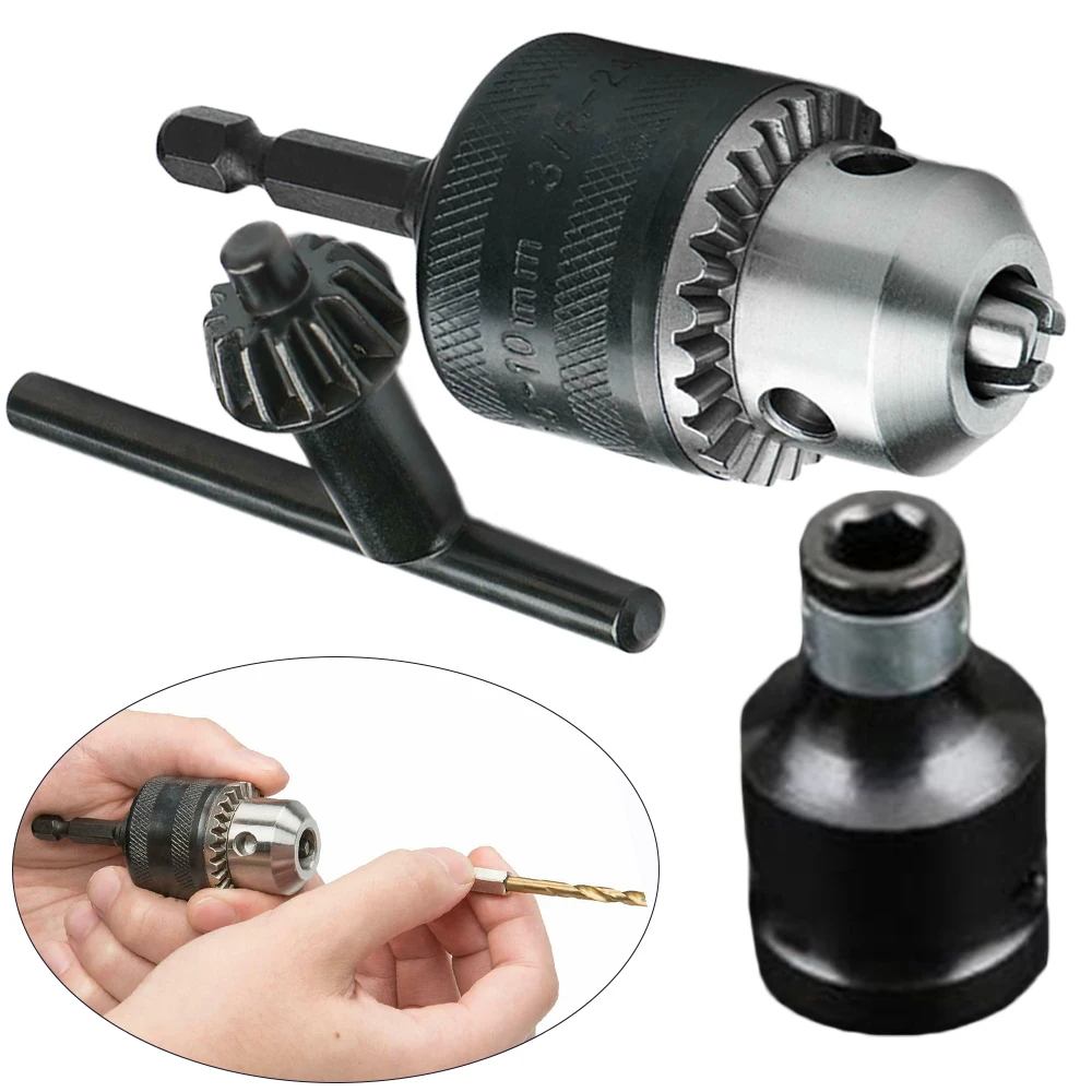Drill Chuck Impact Driver Converter Adaptor Hex Shank Kit Adaptor Drilling Part
