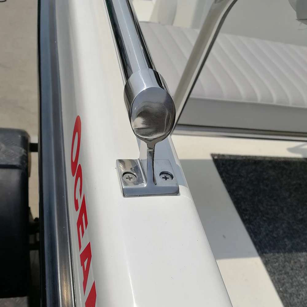 3PCS Marine Grade Stainless Steel 316 Hand Rail Fitting Left Front Center Right End Stanchion 1inch For Boat 25mm Bracket Tube 
3PCS Marine Grade Stainless Steel 316 Hand Rail Fitting Left Front Center Right End Stanchion 1inch For Boat 25mm Bracket Tube