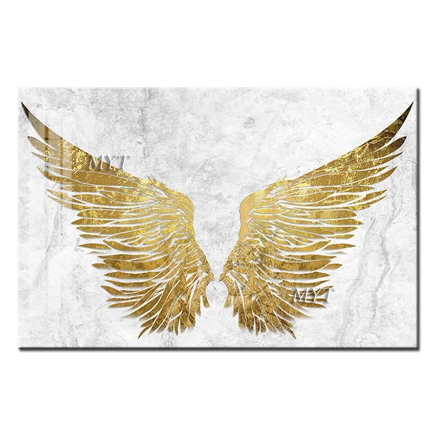 A Pair Of Golden Wings Abstract Oil Painting 100% Handpainted Modern High Quality On Canvas Wall Art Home Decoration Beautiful
A Pair Of Golden Wings Abstract Oil Painting 100% Handpainted Modern High Quality On Canvas Wall Art Home Decoration Beautiful