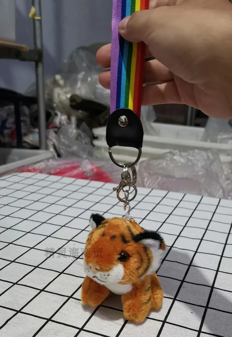 Simulation Tiger Key Ring Cute Tiger Doll Key Chains Bag Ornament 10cm Little Leopard Plush Key Chain Children's Doll Pendant
Simulation Tiger Key Ring Cute Tiger Doll Key Chains Bag Ornament 10cm Little Leopard Plush Key Chain Children's Doll Pendant
