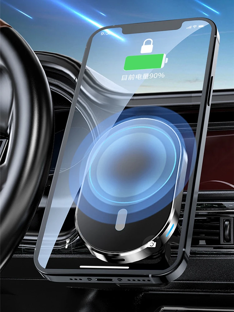 For iPhone12 12Pro 12ProMax 12mini Magsafe Car Charger 15W Magnetic Fast Wireless Charging Vent Mount Magnet Mobile Phone Holder
For iPhone12 12Pro 12ProMax 12mini Magsafe Car Charger 15W Magnetic Fast Wireless Charging Vent Mount Magnet Mobile Phone Holder