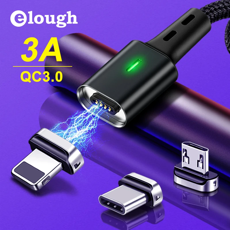 Elough Magnetic Cable USB Type C Cable for iphone xr Samsung A50 Micro USB C Magnetic Charger cable usb tipo c for iphone 7
Elough Magnetic Cable USB Type C Cable for iphone xr Samsung A50 Micro USB C Magnetic Charger cable usb tipo c for iphone 7
