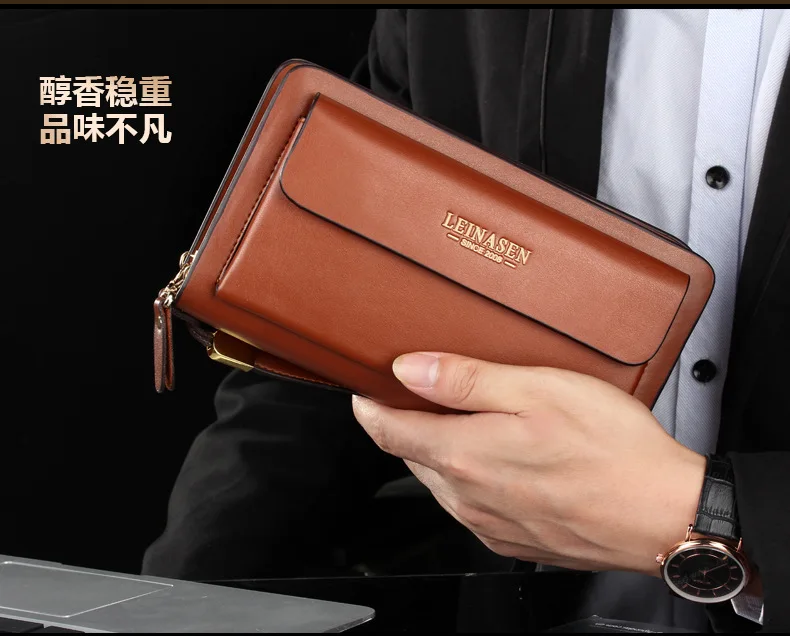 New Men Mobile Phone PU Leather Handbag Men's Bag Zipper Handbag Wallet Wechat Business
New Men Mobile Phone PU Leather Handbag Men's Bag Zipper Handbag Wallet Wechat Business