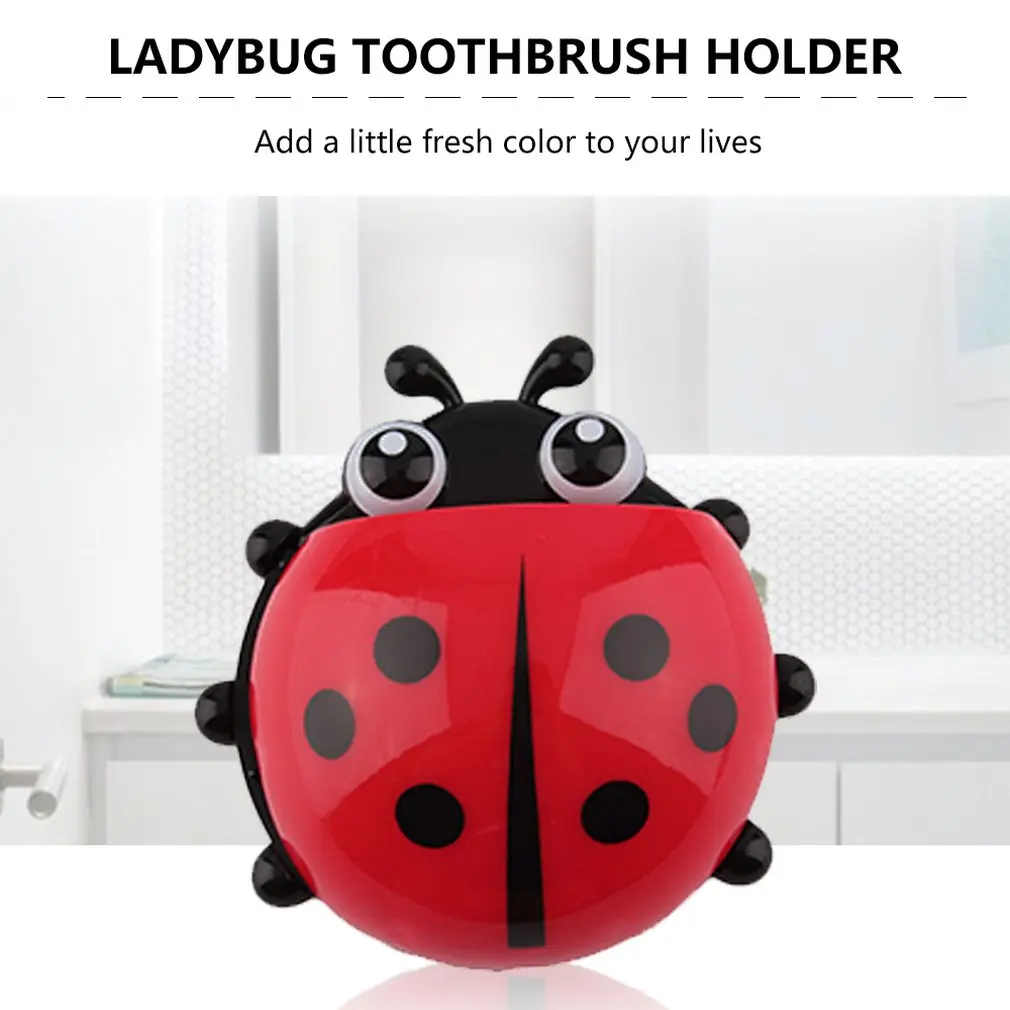 1PC Ladybug Toothbrush Holder Toiletries Bathroom Toothpaste Holder Wall Suction Hooks Tooth Brush Container Organizer
1PC Ladybug Toothbrush Holder Toiletries Bathroom Toothpaste Holder Wall Suction Hooks Tooth Brush Container Organizer