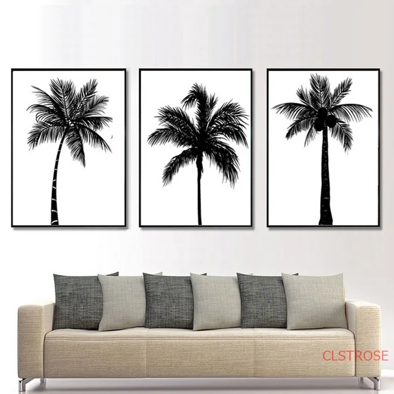 Black White Coconut Tree Canvas Poster And Prints Minimalist Tropical Plant Wall Art Paintings Picture Living Room Decoration 
Black White Coconut Tree Canvas Poster And Prints Minimalist Tropical Plant Wall Art Paintings Picture Living Room Decoration