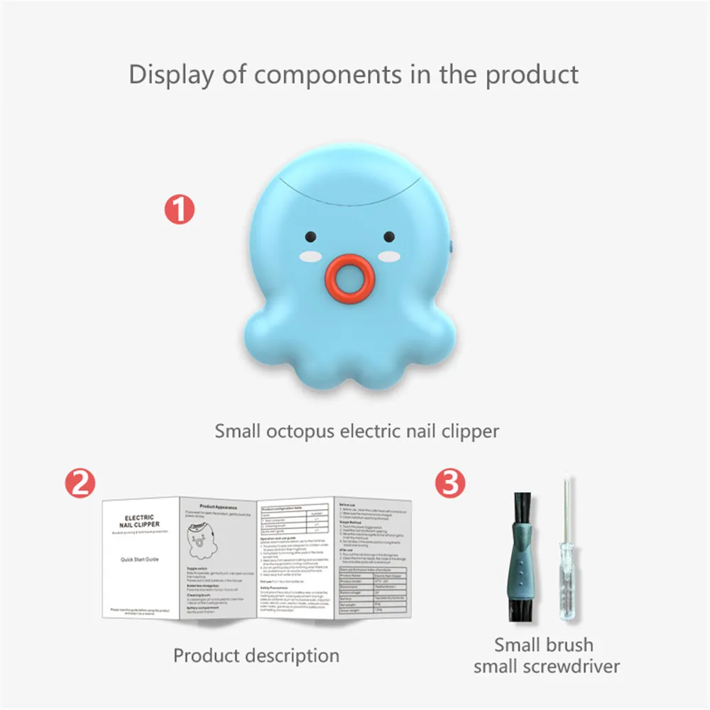 New Newborn Safety Nail Trimmer Electric automatic Clipper Cutter Portable Manicure Pedicure Clipper Cutter Scissors Infant Care
New Newborn Safety Nail Trimmer Electric automatic Clipper Cutter Portable Manicure Pedicure Clipper Cutter Scissors Infant Care