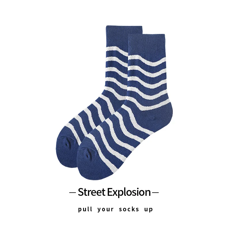 Wave Sports Socks Women's Cotton Zhongtongwa Men's Korean Fashion College Style Chinese Stockings Street Skateboarding Socks
Wave Sports Socks Women's Cotton Zhongtongwa Men's Korean Fashion College Style Chinese Stockings Street Skateboarding Socks