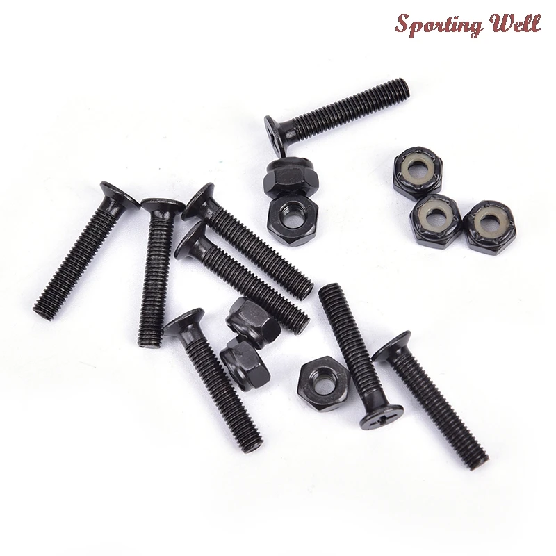 Pack of Skateboard Longboard Hardware Mounting Bolts Set Carbon Steel Screws
Pack of Skateboard Longboard Hardware Mounting Bolts Set Carbon Steel Screws