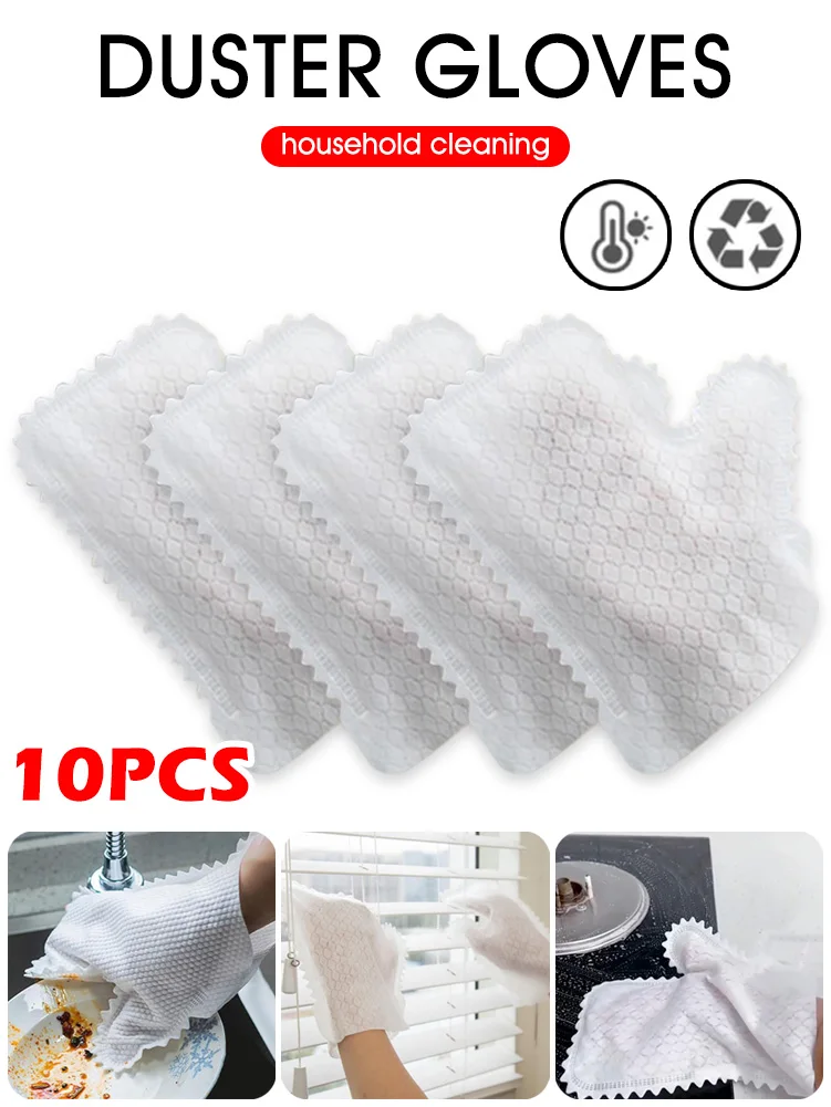 10 pcs Dust Cleaning Gloves Non-Woven Fabric Reusable Soft Dusting Cloths Gloves Replaces Pet Hair Home Cleaning Tools White
10 pcs Dust Cleaning Gloves Non-Woven Fabric Reusable Soft Dusting Cloths Gloves Replaces Pet Hair Home Cleaning Tools White