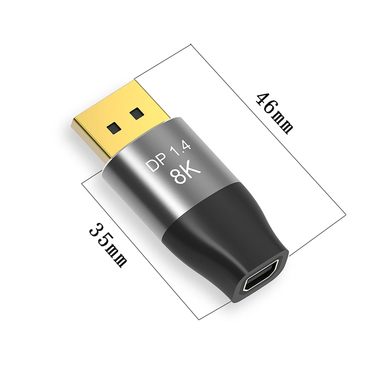 MiniDP to DisplayPort Adapter HD 8K@60Hz DP1.4 Male to minidp Female Video Audio Converter for PC Laptop Projector
MiniDP to DisplayPort Adapter HD 8K@60Hz DP1.4 Male to minidp Female Video Audio Converter for PC Laptop Projector
