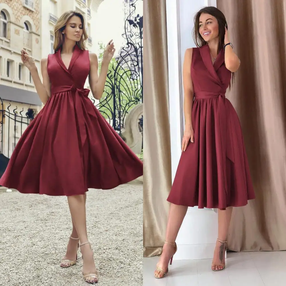 Summer Dress Women 2020 Casual Plus Size Slim French Solid Office A Line Dresses Bandage Elegant Sexy V Neck Long Party Dress
Summer Dress Women 2020 Casual Plus Size Slim French Solid Office A Line Dresses Bandage Elegant Sexy V Neck Long Party Dress