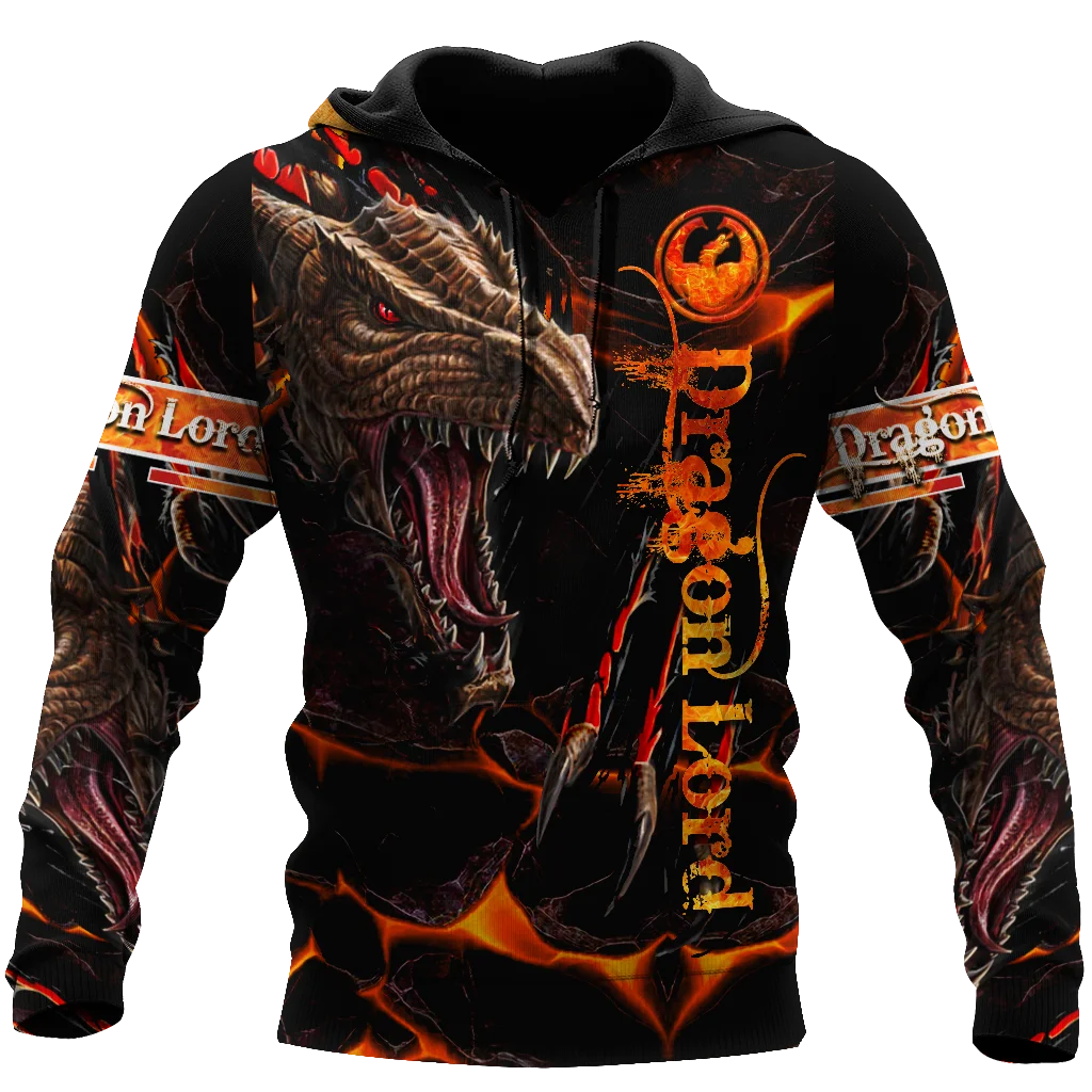 

Beautiful Dragon Lord 3D All Over Printed Men Hoodie Autumn and winter Unisex Sweatshirt Zip Pullover Casual Streetwear KJ426