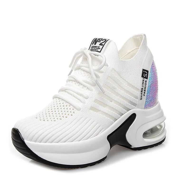 Breathable Mesh Chunky Sneakers Women Spring Autumn Knitted Height Increasing Shoes Woman White Casual Footwear
Breathable Mesh Chunky Sneakers Women Spring Autumn Knitted Height Increasing Shoes Woman White Casual Footwear