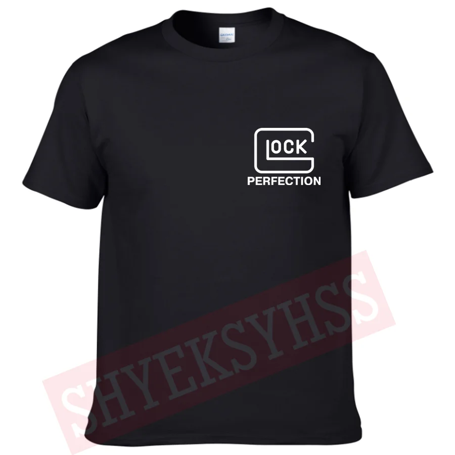 Футболка Glock Мужская Спортивная 100% хлопок идеальная стрельба пистолет походов