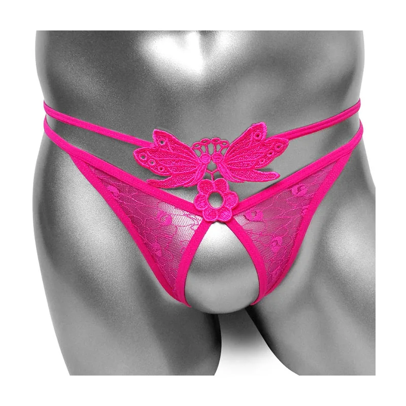 Sissy Open Crotch Thong Panties See Through Lace Embroidery Sexy Lingerie T Back G String Men Bikini Underwear
Sissy Open Crotch Thong Panties See Through Lace Embroidery Sexy Lingerie T Back G String Men Bikini Underwear