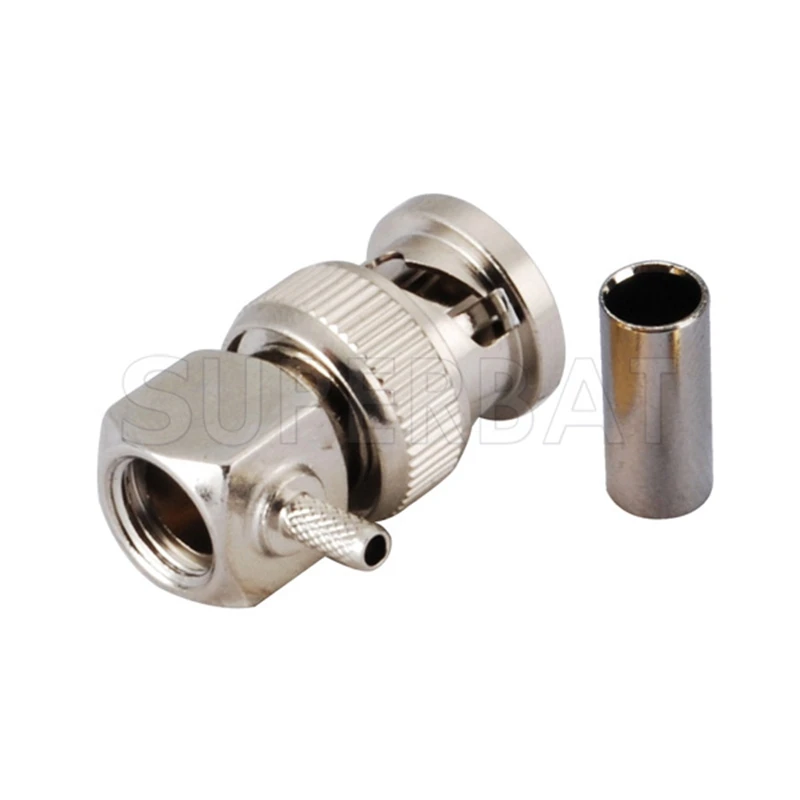 Superbat 10pcs BNC Male Crimp Right Angle Connector for Coaxial Cable LMR100,RG174,RG316
Superbat 10pcs BNC Male Crimp Right Angle Connector for Coaxial Cable LMR100,RG174,RG316