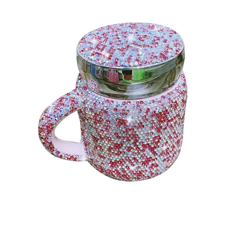 Sparkling Coffee Mug with Lid Ceramic Crystal Rhinestones Tumbler Cup Long Distance Relationship Gifts Milk Water Cups Cute
Sparkling Coffee Mug with Lid Ceramic Crystal Rhinestones Tumbler Cup Long Distance Relationship Gifts Milk Water Cups Cute