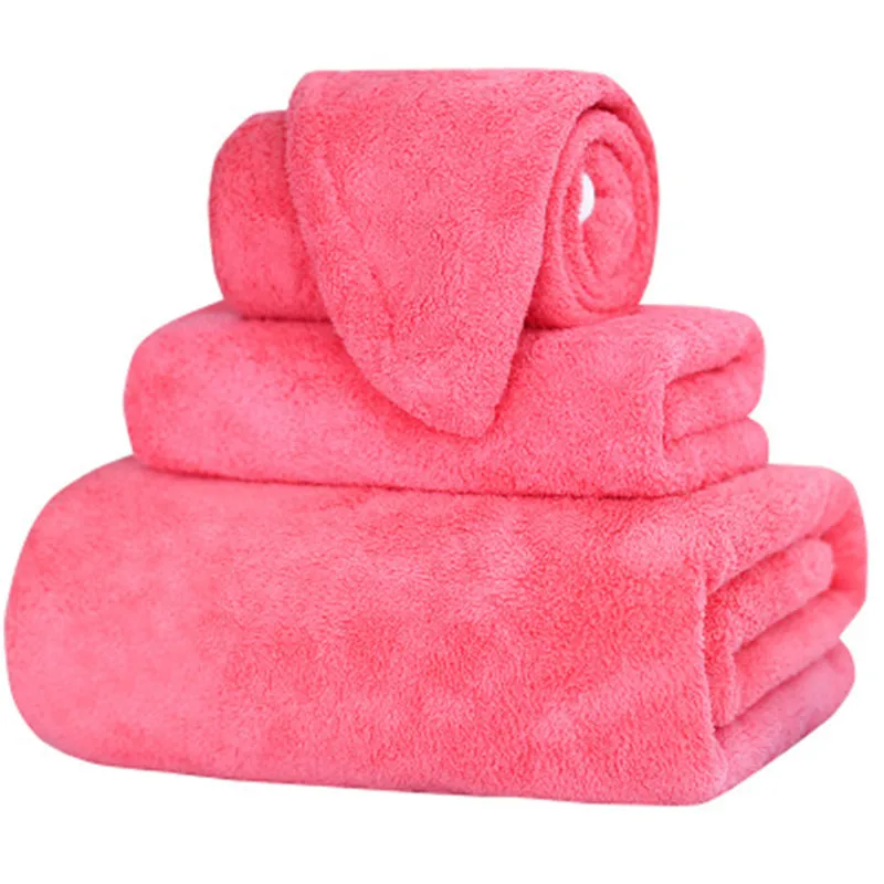 3Pcs Soft Coral Velvet Towel Super Absorbent Bath Towels Thick Shower Towel Lady Quick Dry Hair Hat Cap Drying Wrap Bathing Sets
3Pcs Soft Coral Velvet Towel Super Absorbent Bath Towels Thick Shower Towel Lady Quick Dry Hair Hat Cap Drying Wrap Bathing Sets